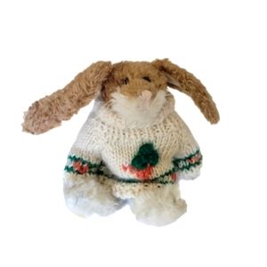 The Boyd's Collection Brown Bunny with Carrot Sweater